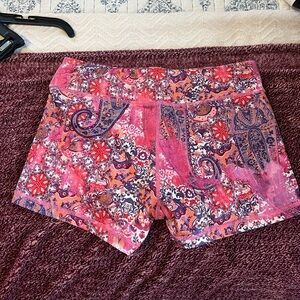 Paisley Print Women's Athletic Shorts